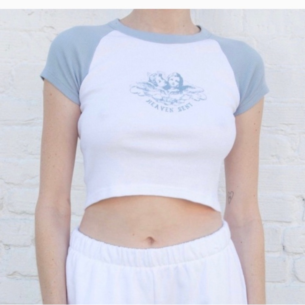 Brandy Melville Heaven Sent Baby Tee